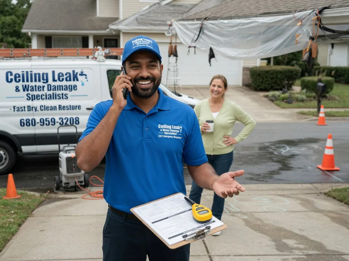 Ceiling Leak Cleanup Nashoba, OK FAQs